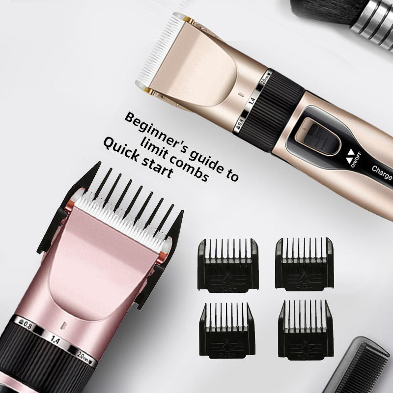 Rechargeable Hair Clipper with Stainless Steel Blades