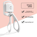 Electric Heated Eyelash Curler - Portable Makeup Tool