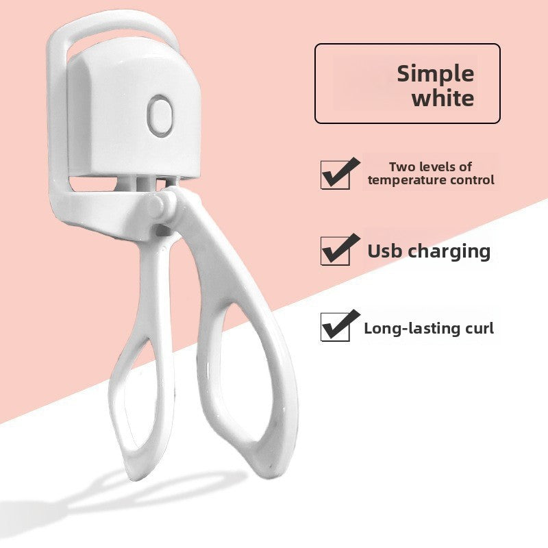 Electric Heated Eyelash Curler - Portable Makeup Tool