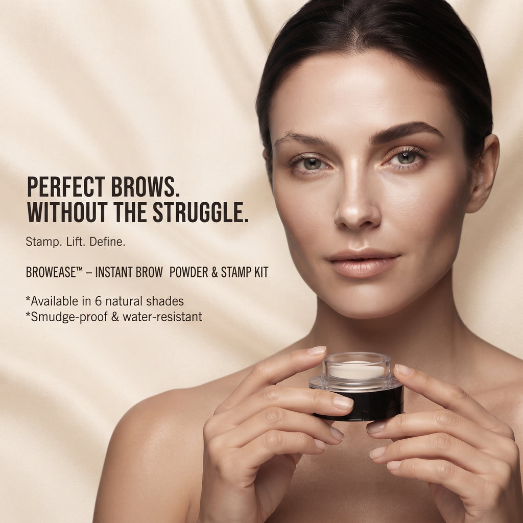 BrowEase™ — Instant Brow Powder & Stamp Kit